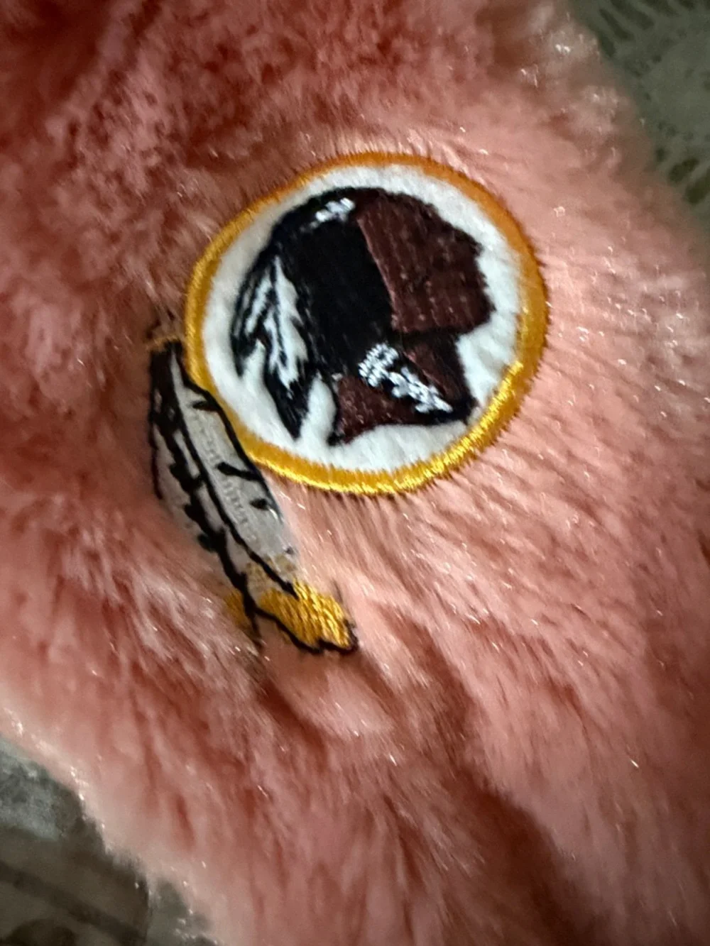 Vintage Washington Redskins Plush Character Winter Hat with Brown Hat & Ear Flap